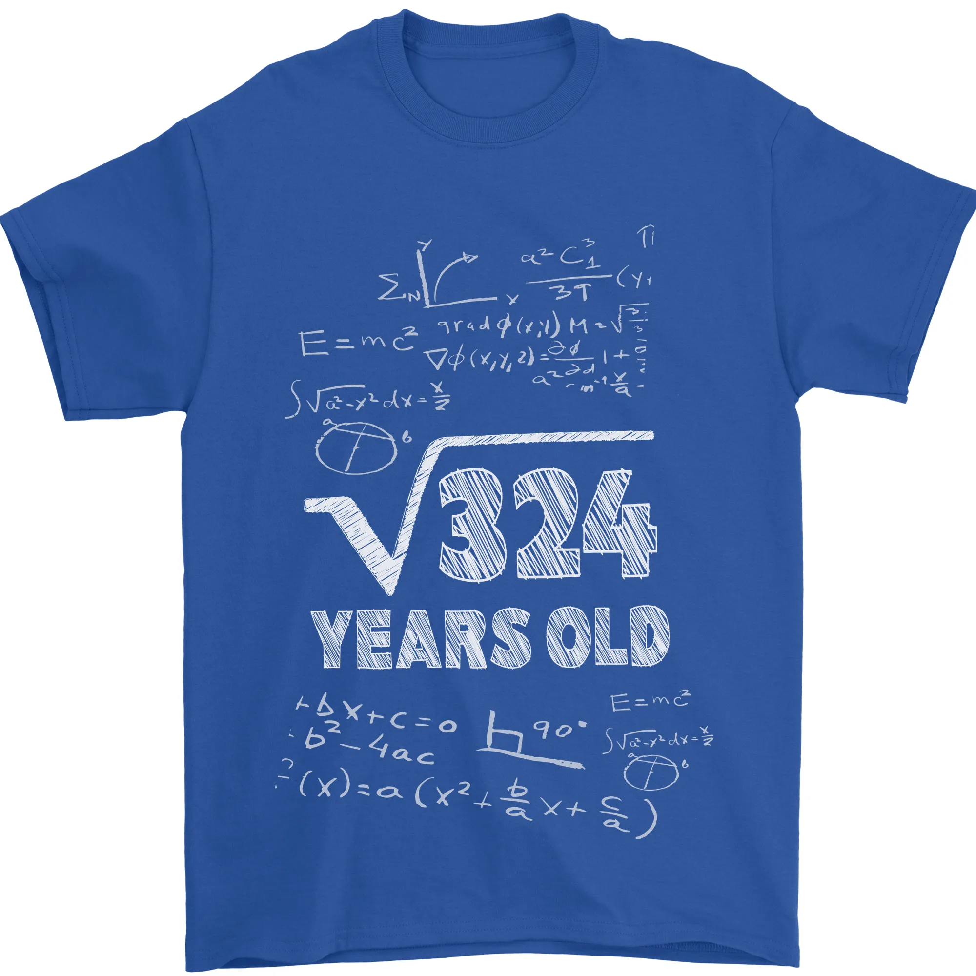 18th Birthday 18 Year Old Geek Funny Maths Mens T-Shirt 100% Cotton