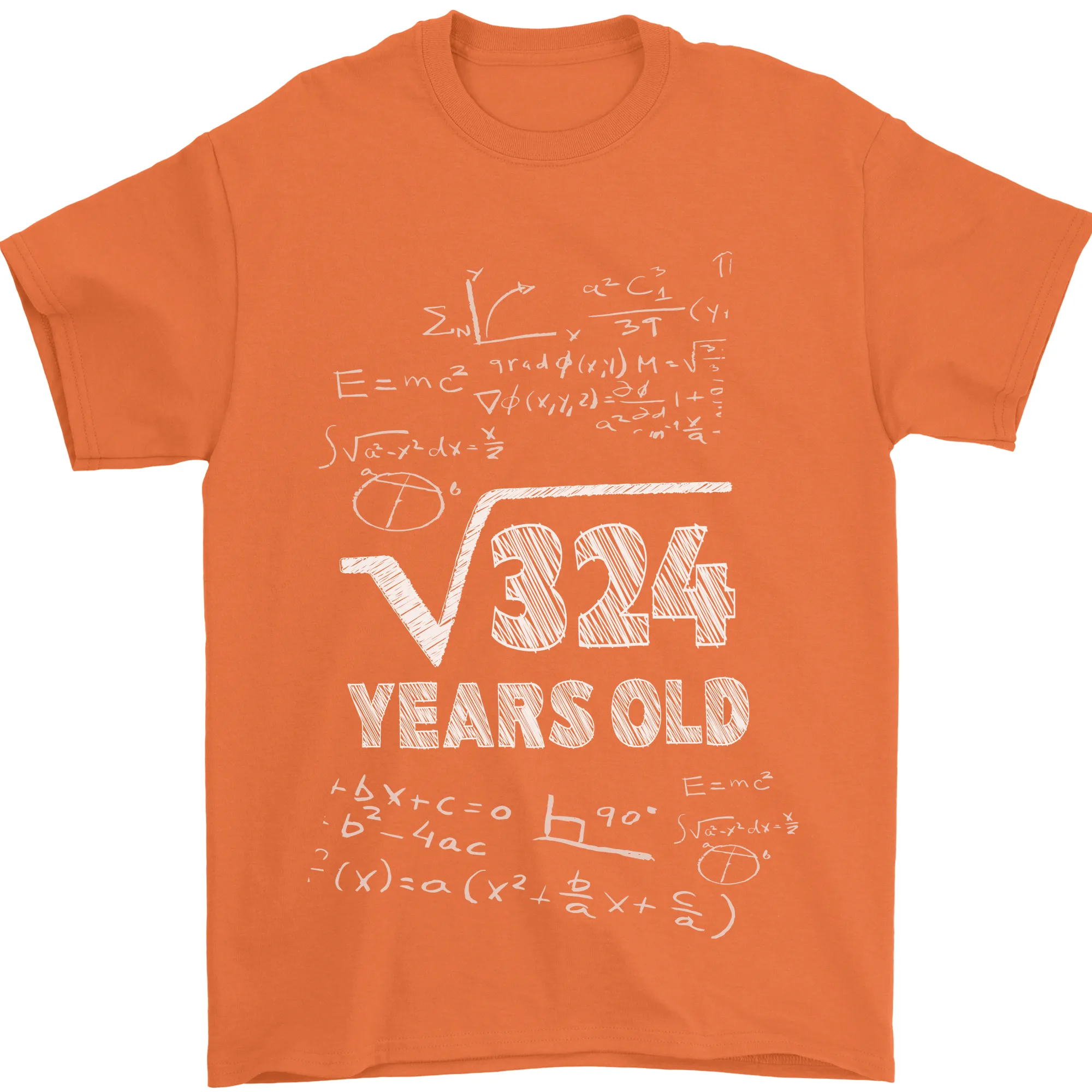 18th Birthday 18 Year Old Geek Funny Maths Mens T-Shirt 100% Cotton