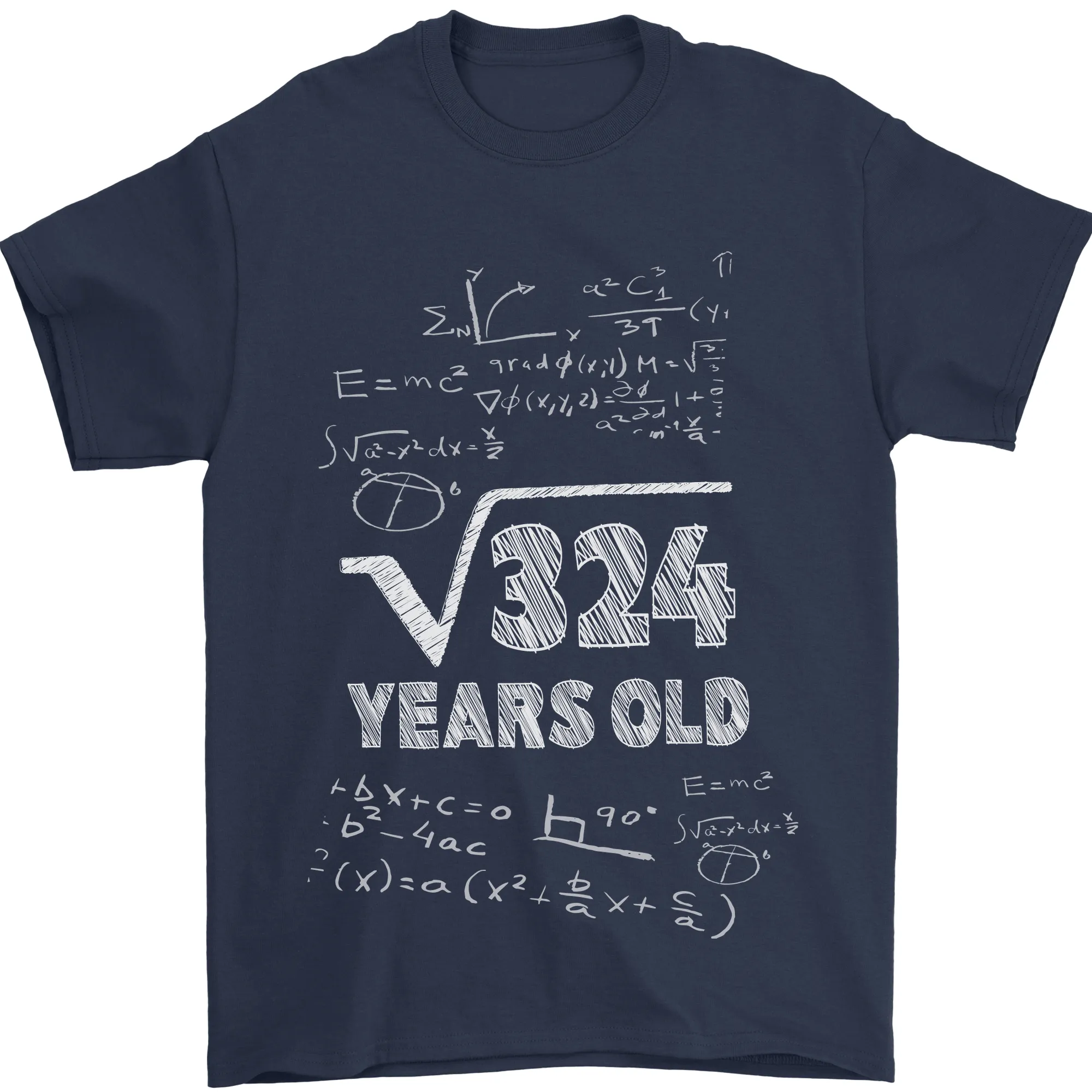 18th Birthday 18 Year Old Geek Funny Maths Mens T-Shirt 100% Cotton