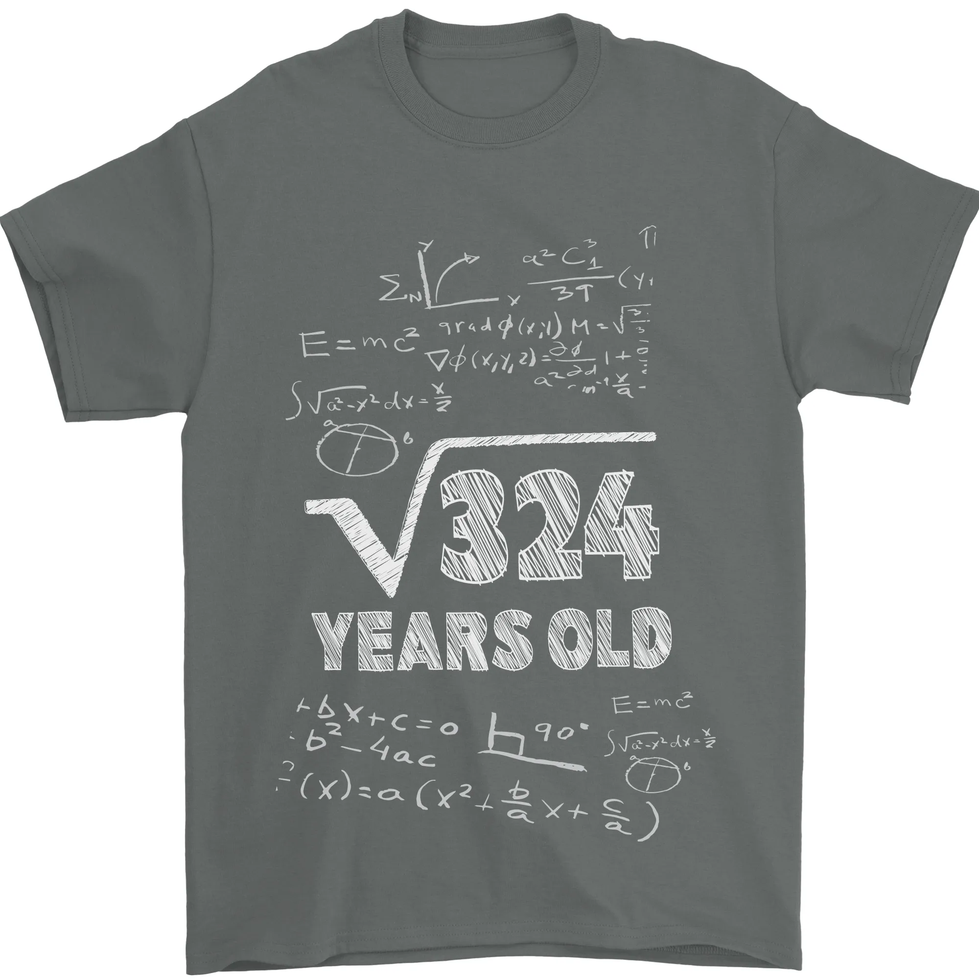 18th Birthday 18 Year Old Geek Funny Maths Mens T-Shirt 100% Cotton