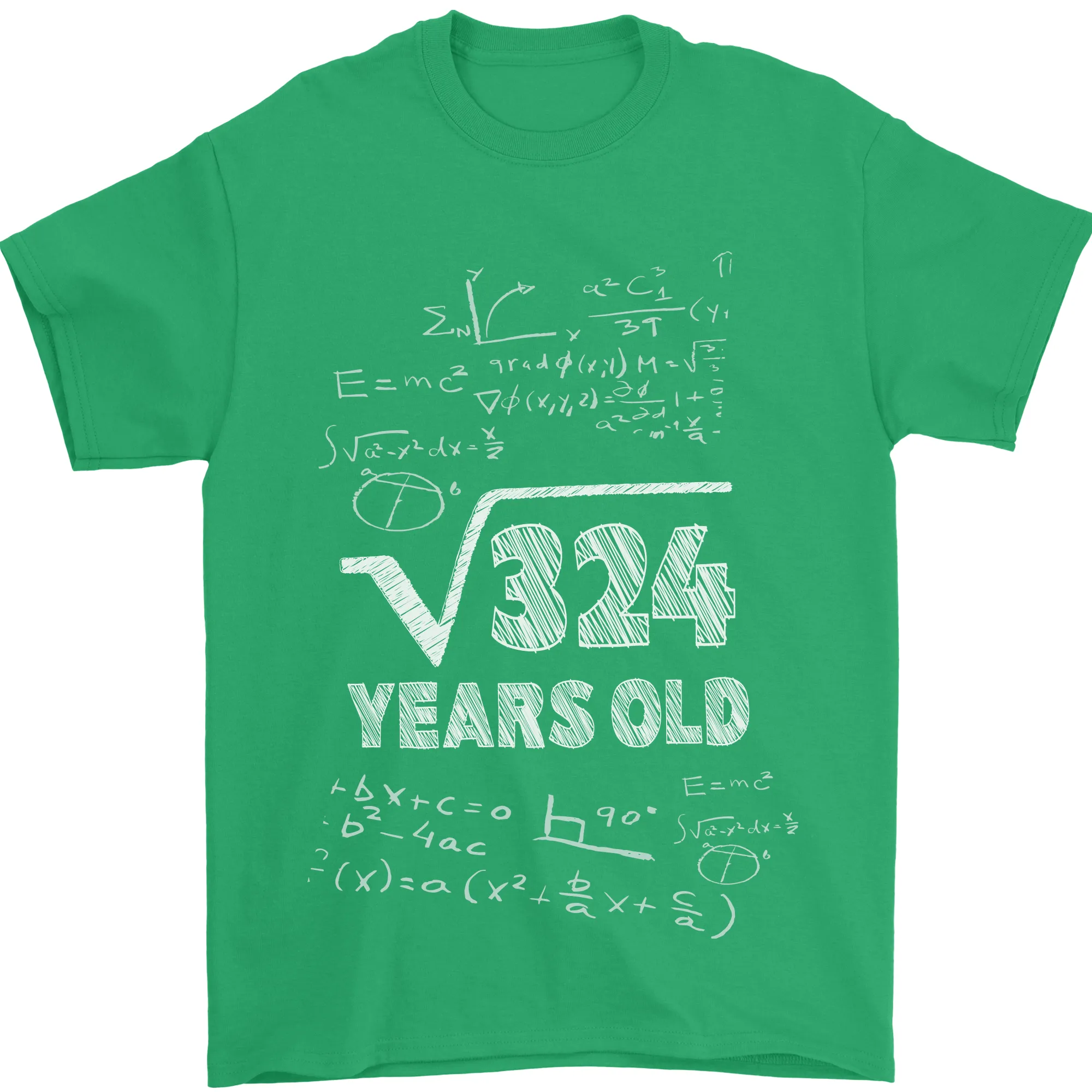18th Birthday 18 Year Old Geek Funny Maths Mens T-Shirt 100% Cotton