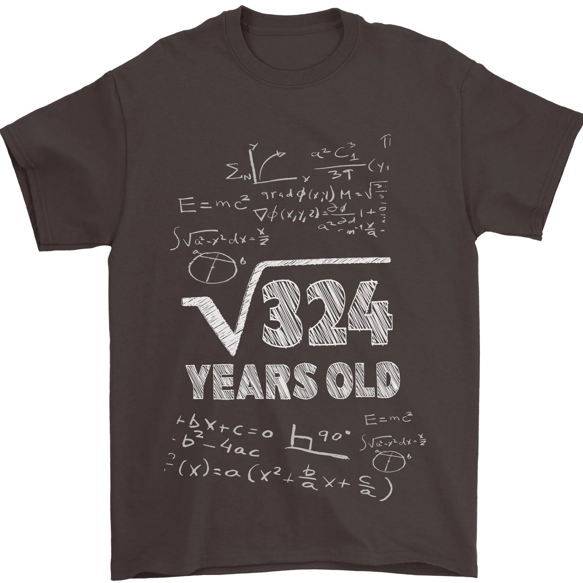 18th Birthday 18 Year Old Geek Funny Maths Mens T-Shirt 100% Cotton