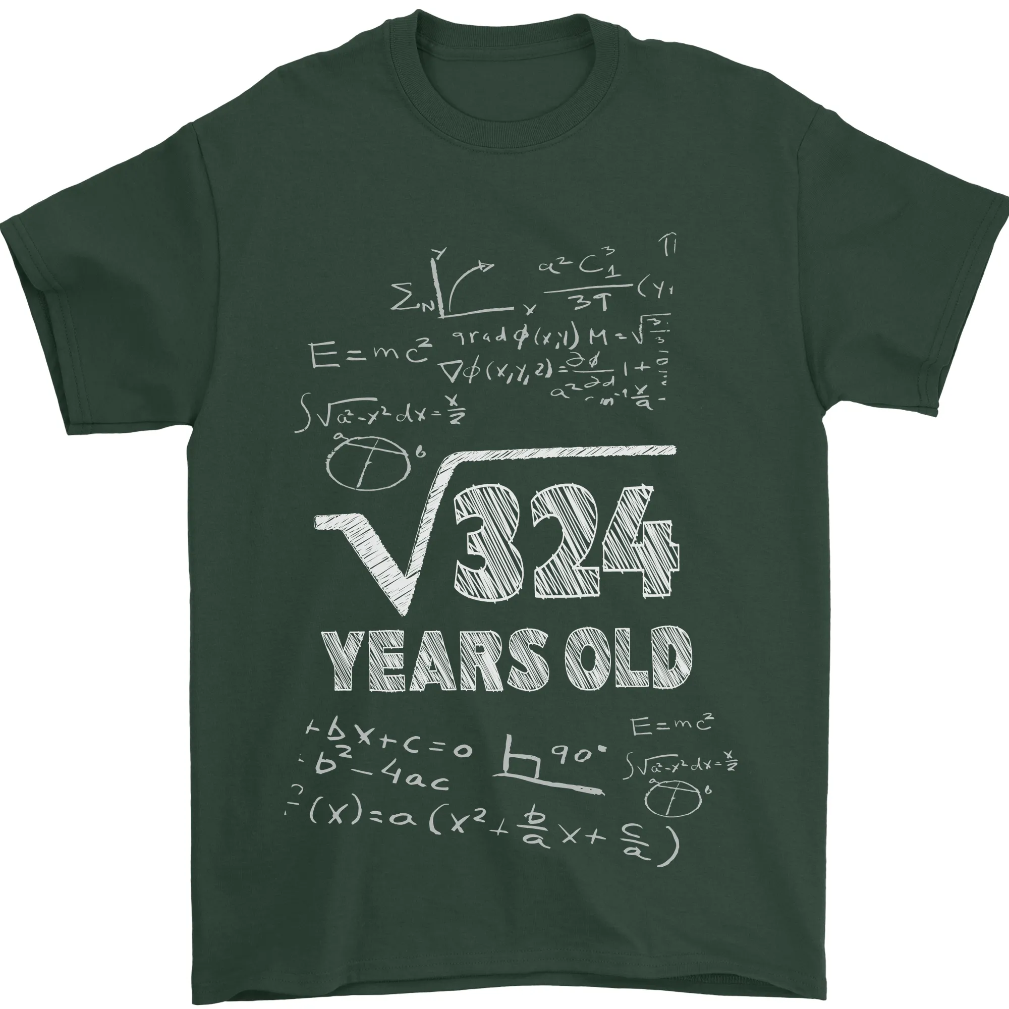 18th Birthday 18 Year Old Geek Funny Maths Mens T-Shirt 100% Cotton