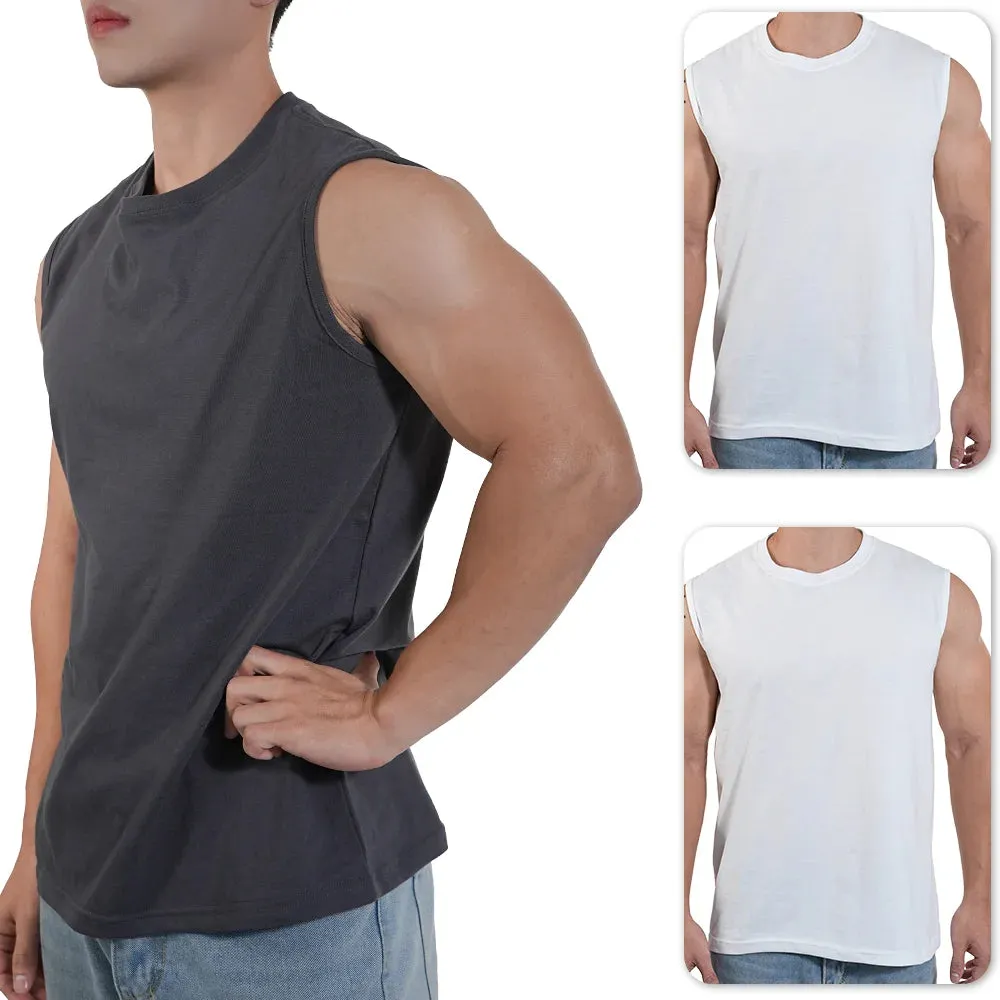 3-Piece Men's Cotton Tank Top Set