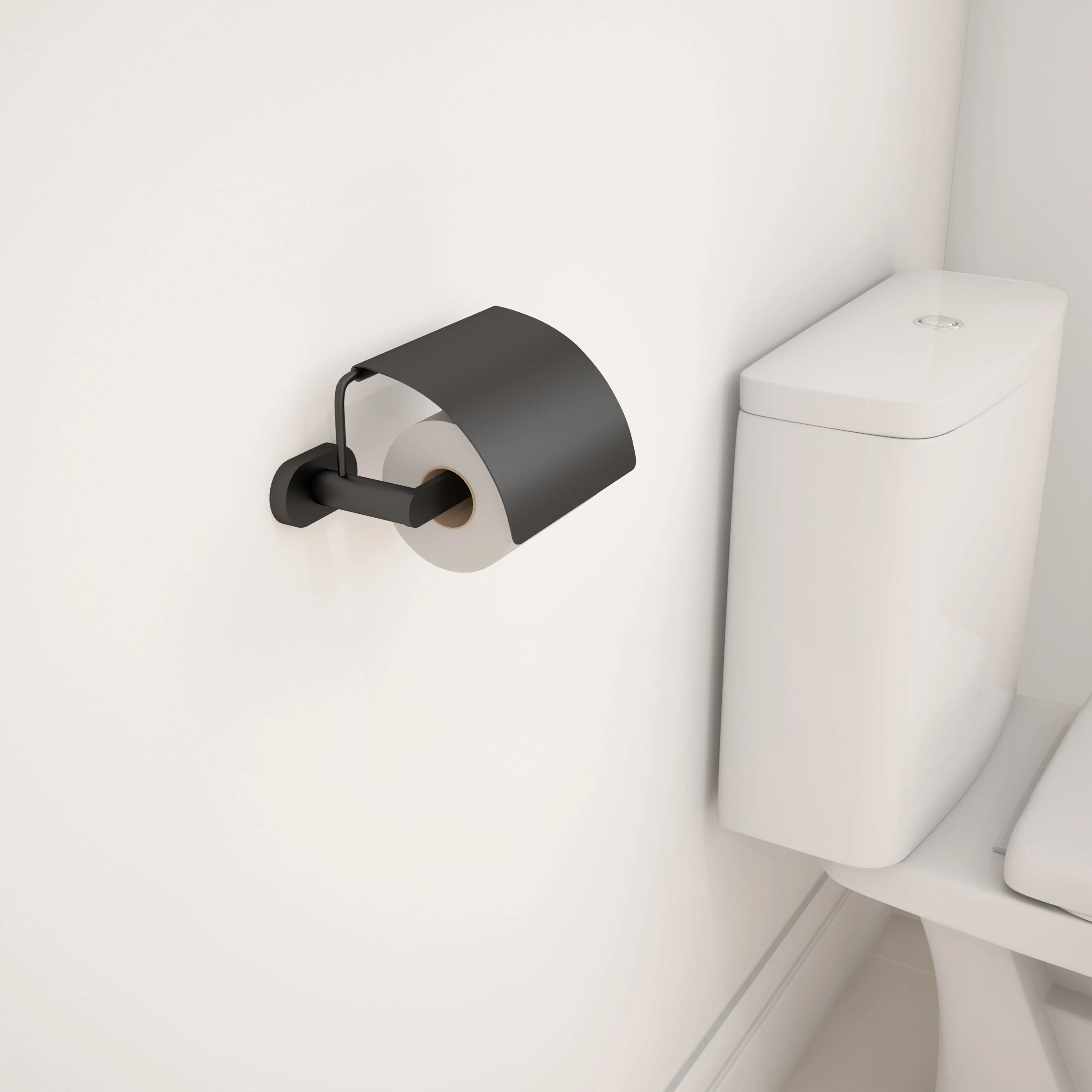 4-piece Bathroom Accessory Set in Matte Black