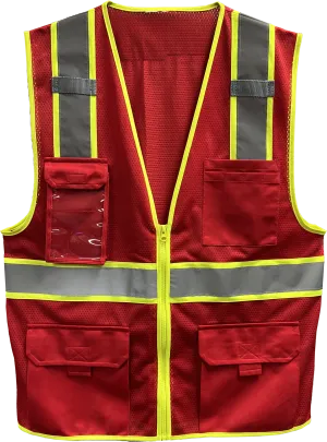 500GTRD Enhanced Visibility Vest - Red