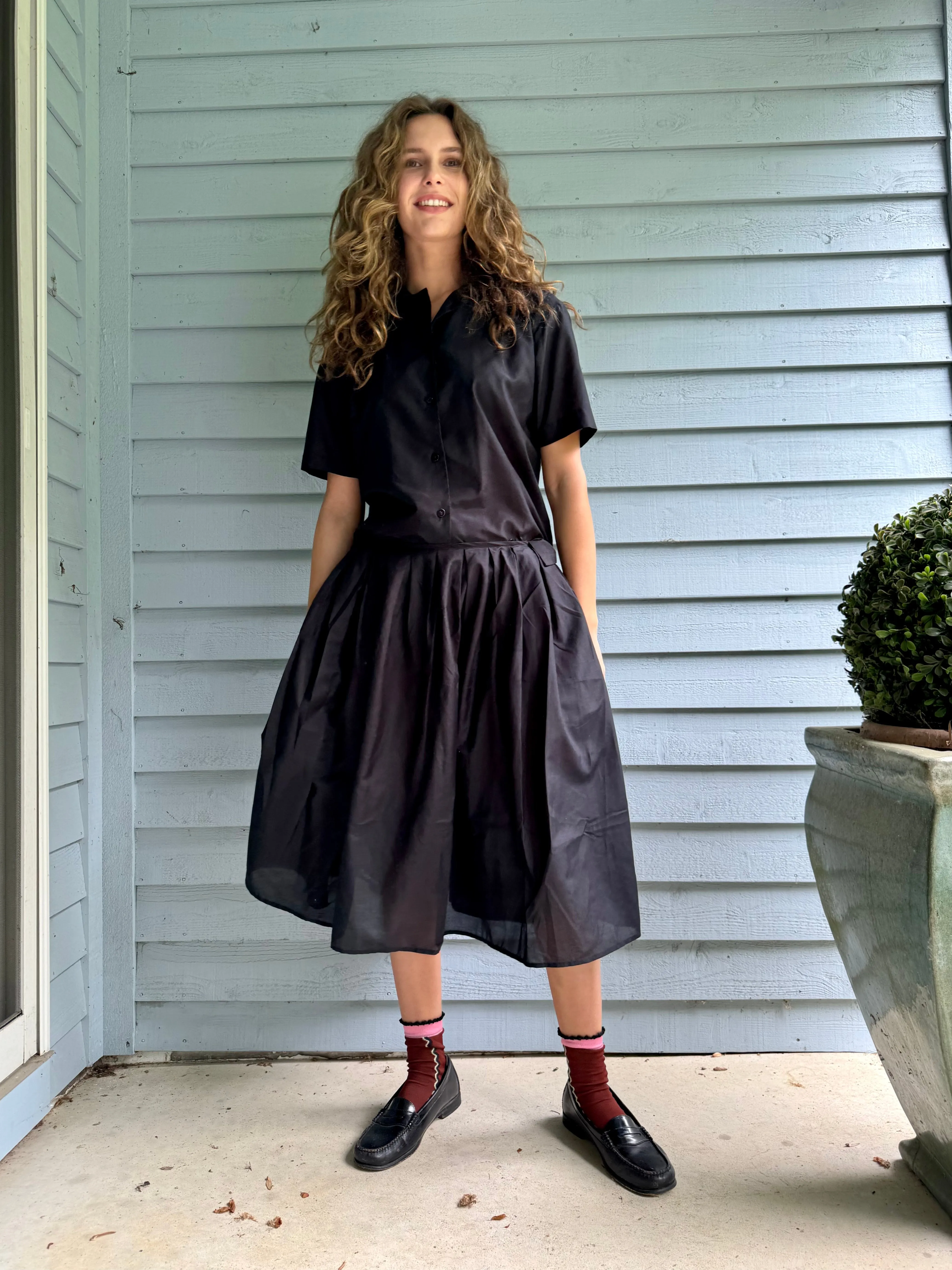 Black Cotton Shirt