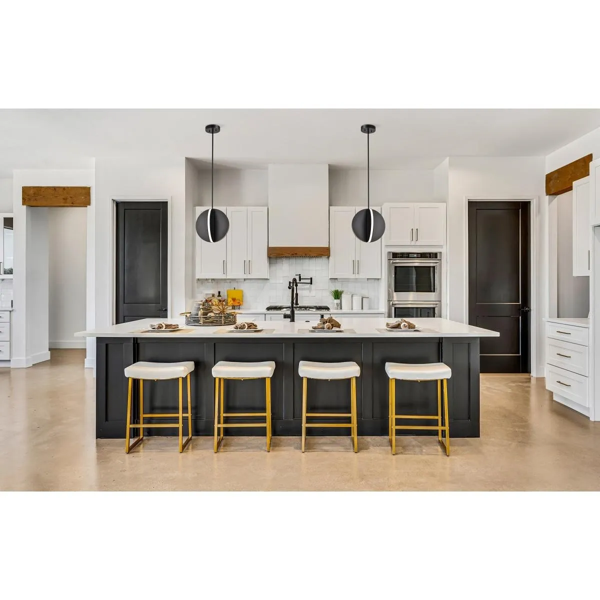 Blaine 13" LED Pendant Light, Matte Black Finish