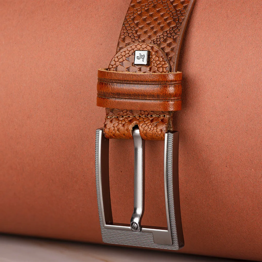 Box Chatai Leather Belt |  Leather Belt for Men | Genuine Leather Black Formal Belt