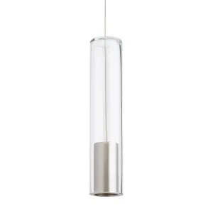 Captra 14 in. Monopoint Pendant Light Nickel Finish