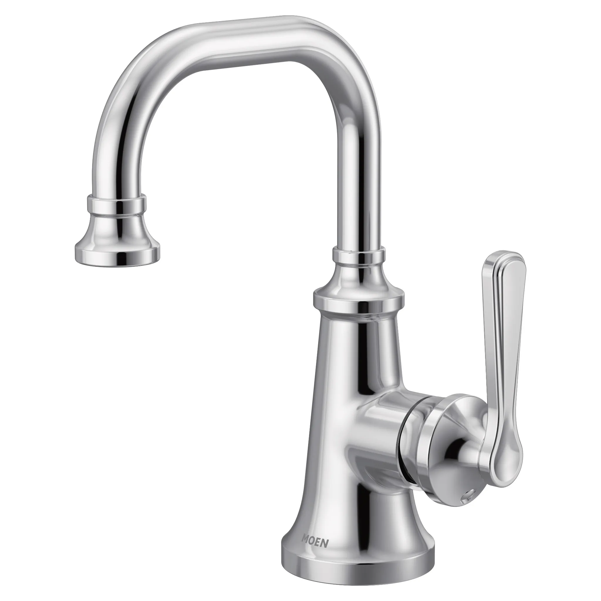Colinet Chrome one-handle high arc bathroom faucet