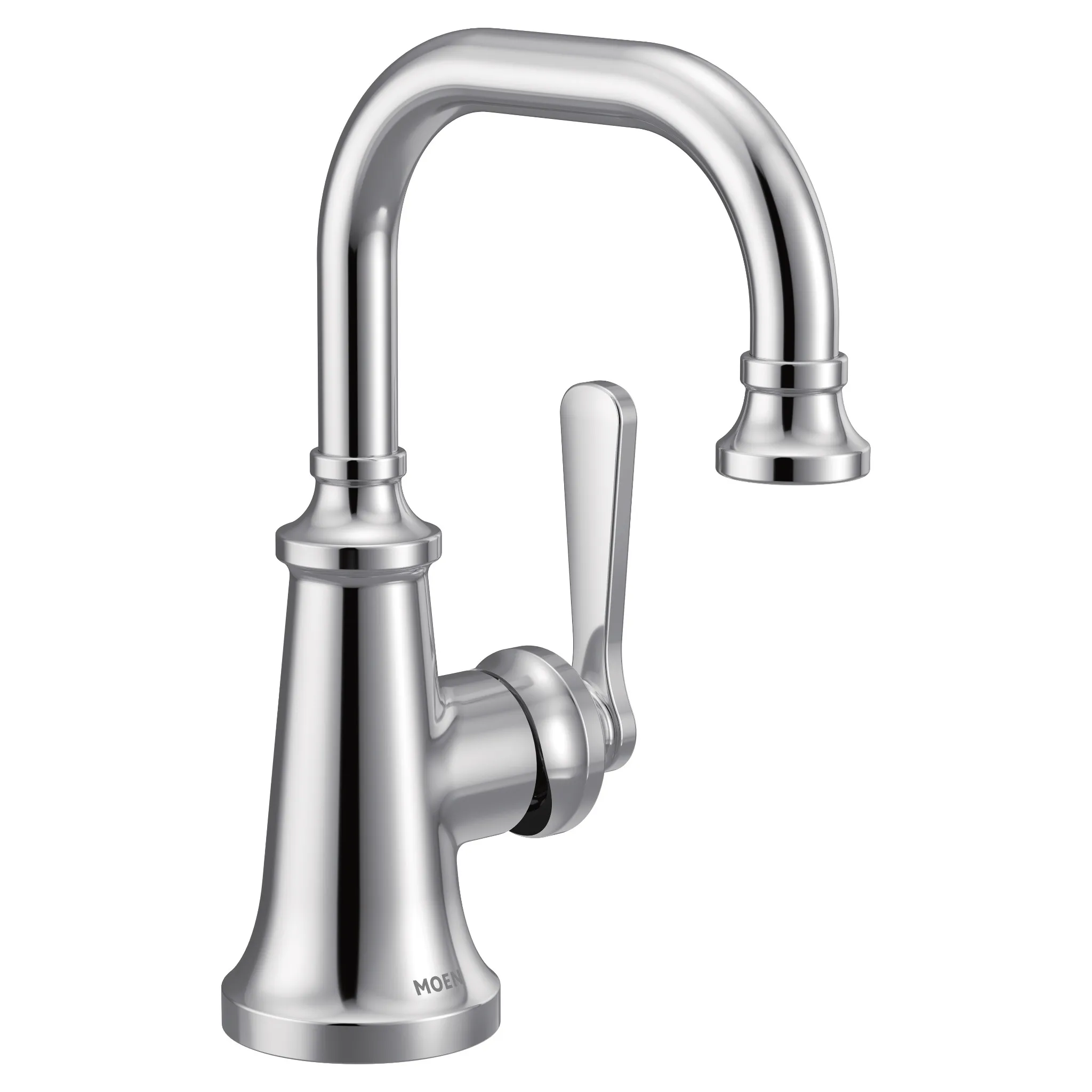 Colinet Chrome one-handle high arc bathroom faucet