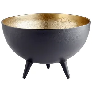 Cyan Design 10637 Inca Bowl - Matt Black And Gold - Medium