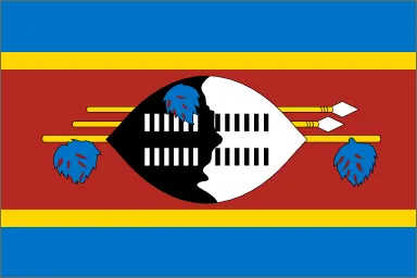 eSwatini (Swaziland) National Flag Printed