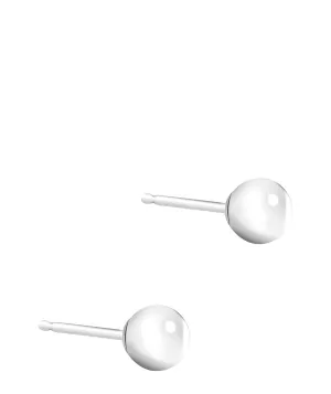 Gift Packaged 'Agen' 18ct White Gold Ball Stud Earrings