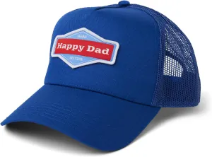 Happy Dad Hats for Men and Women, Available in Trucker Hat, 6 Panel Snapback Hat or Baseball Cap, Holiday & Birthday Gifts