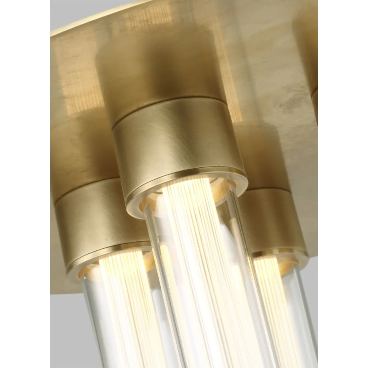 Kola 13 in. LED Flush Mount Light 277V, Brass Finish