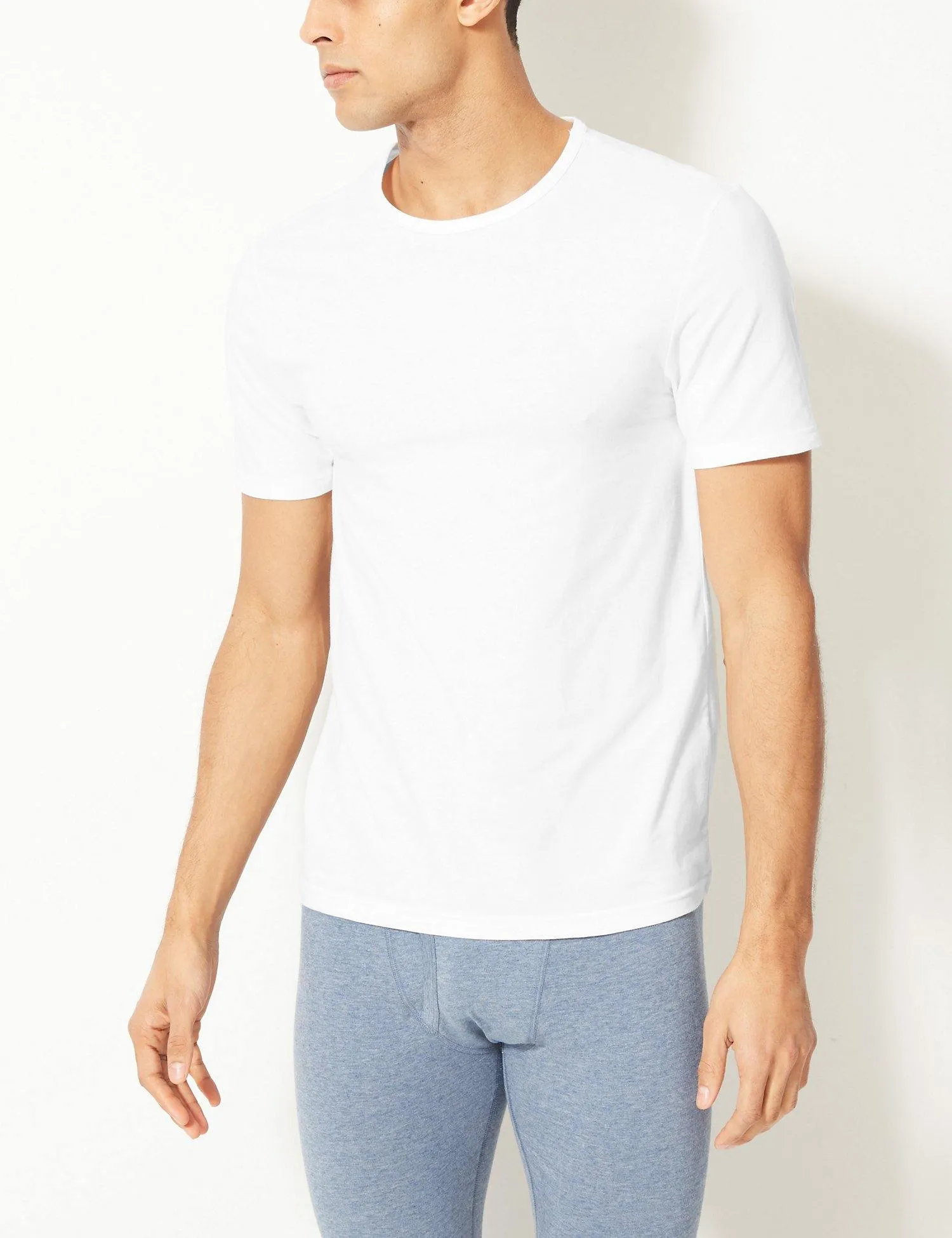 M&S Men Cool & Fresh S/S Pack of 2 C-Neck Vest T14/4534S