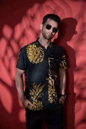 Men Pineapple half sleeve shirt