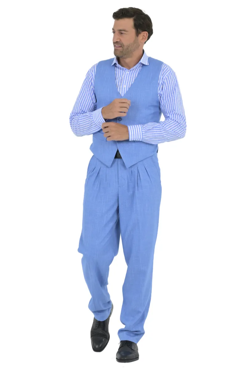 Men's Tango Pants With Three Pleats