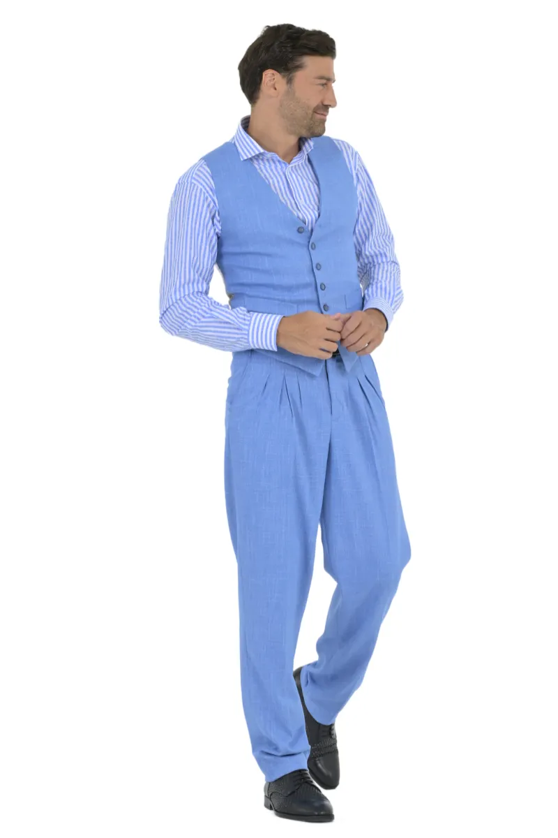 Men's Tango Pants With Three Pleats