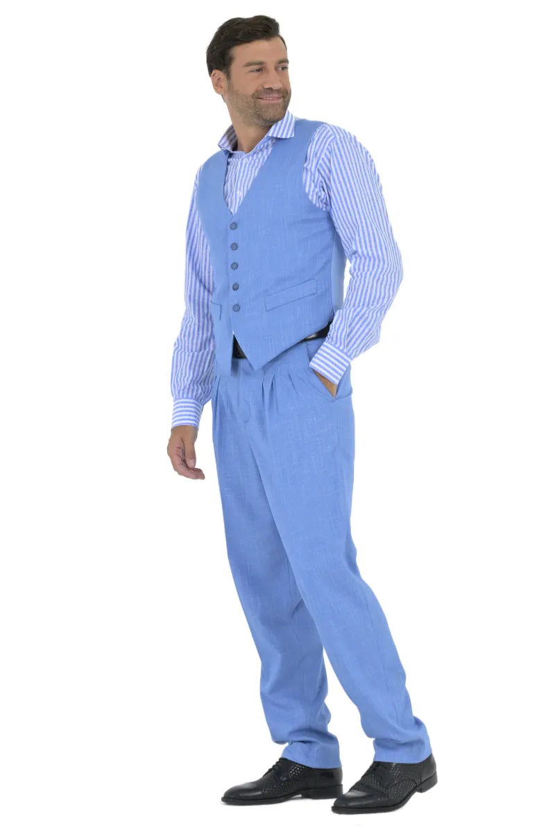 Men's Tango Pants With Three Pleats