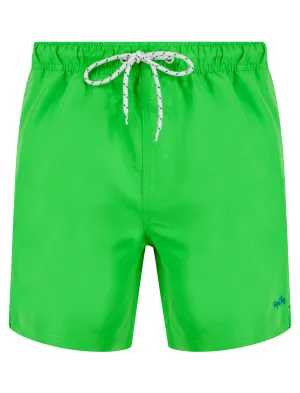 Namaste 3 Classic Swim Shorts in Poison Green - Tokyo Laundry