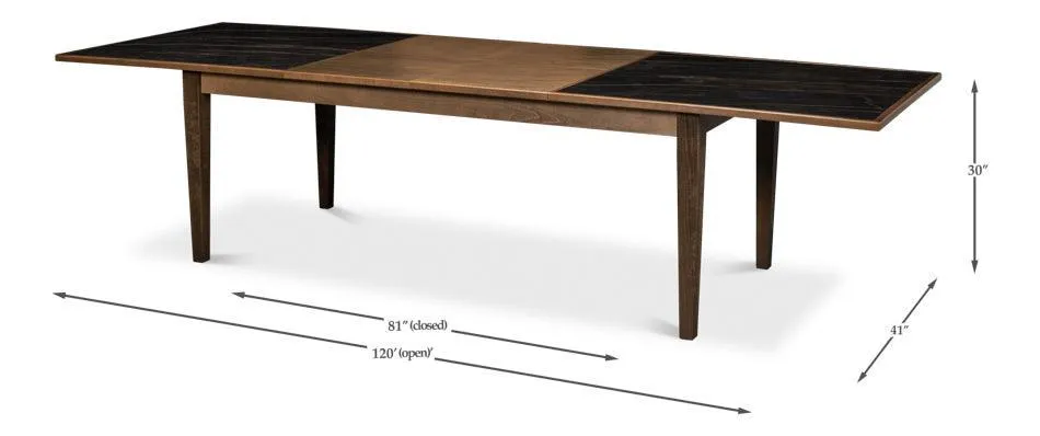 Noir Porcelain Butterfly Dining Table