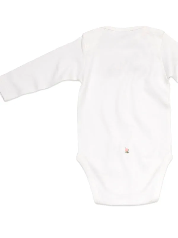 Onesie (Long Sleeve), Rosebuds & Butterfly (Pink)
