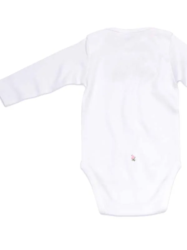 Onesie (Long Sleeve), Rosebuds & Butterfly (Pink)