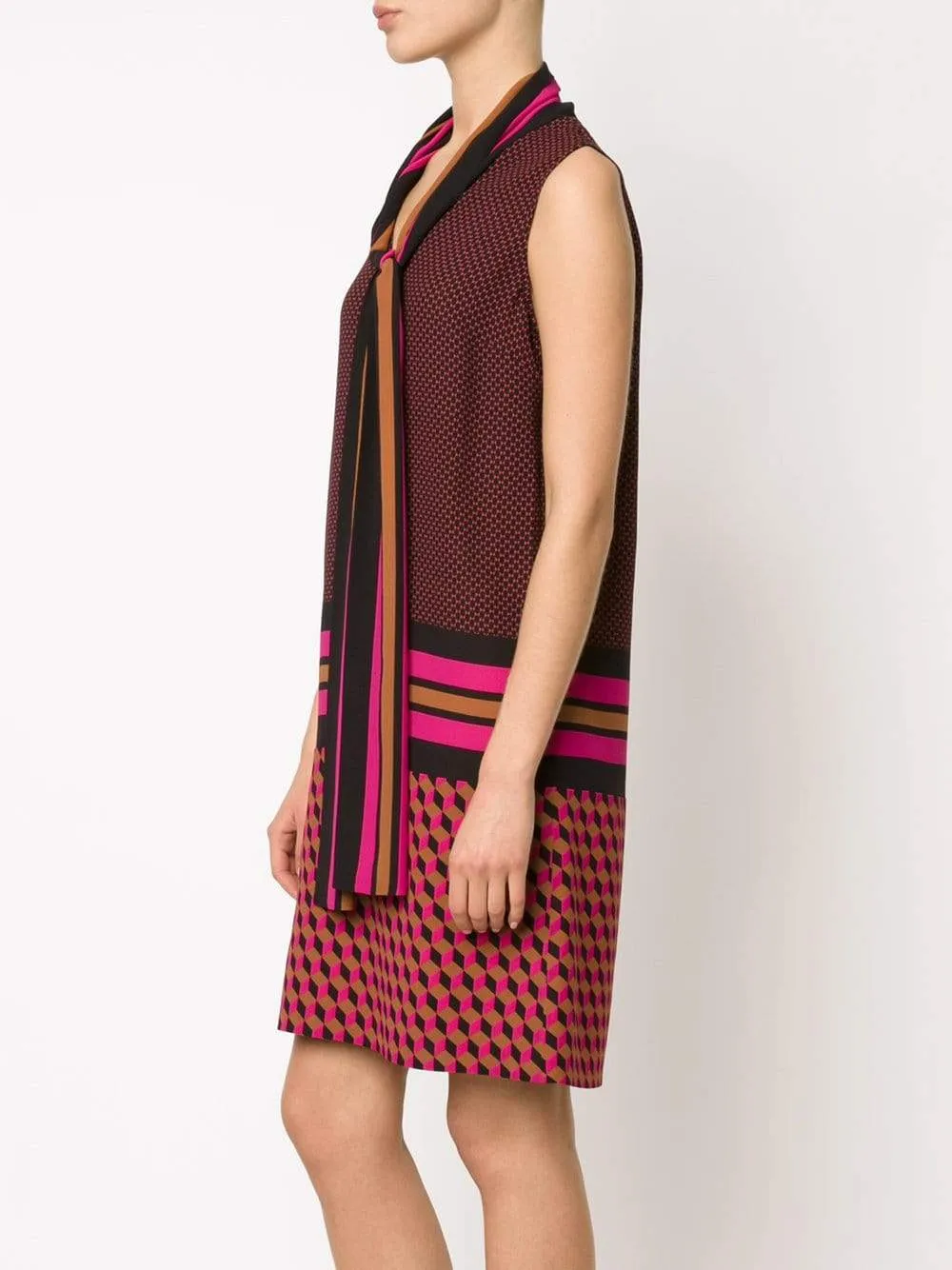 Printed Scarf Dress