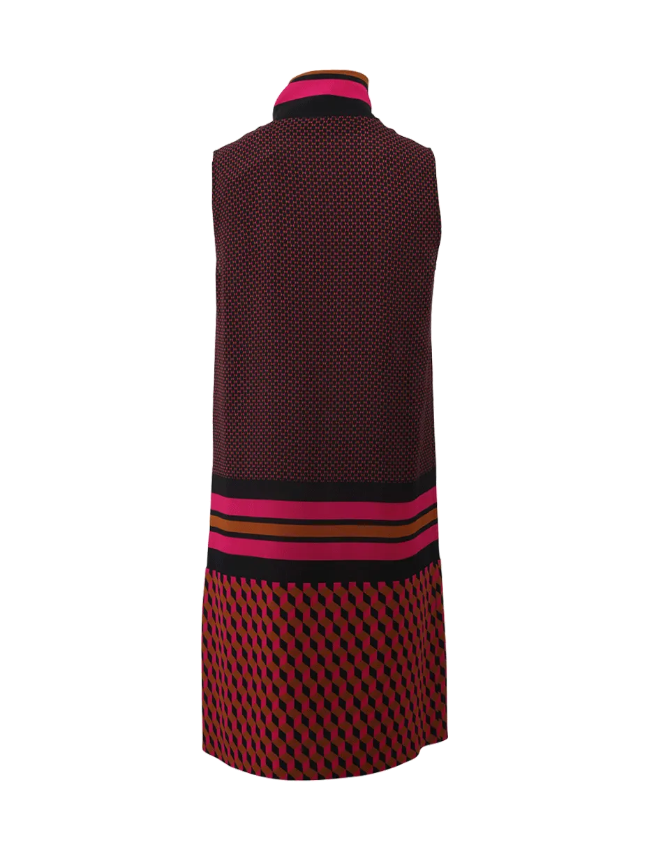 Printed Scarf Dress