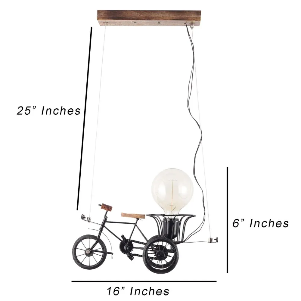 Riksha Walla Metal Hanging Light - RIKSHA-HL - Included Bulb