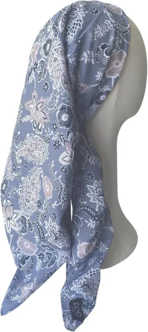 Sacho Cotton Tichel, Square Cotton Head Scarf for Women, Lightweight Head Covering, Summer Shawl, Large Bandanas