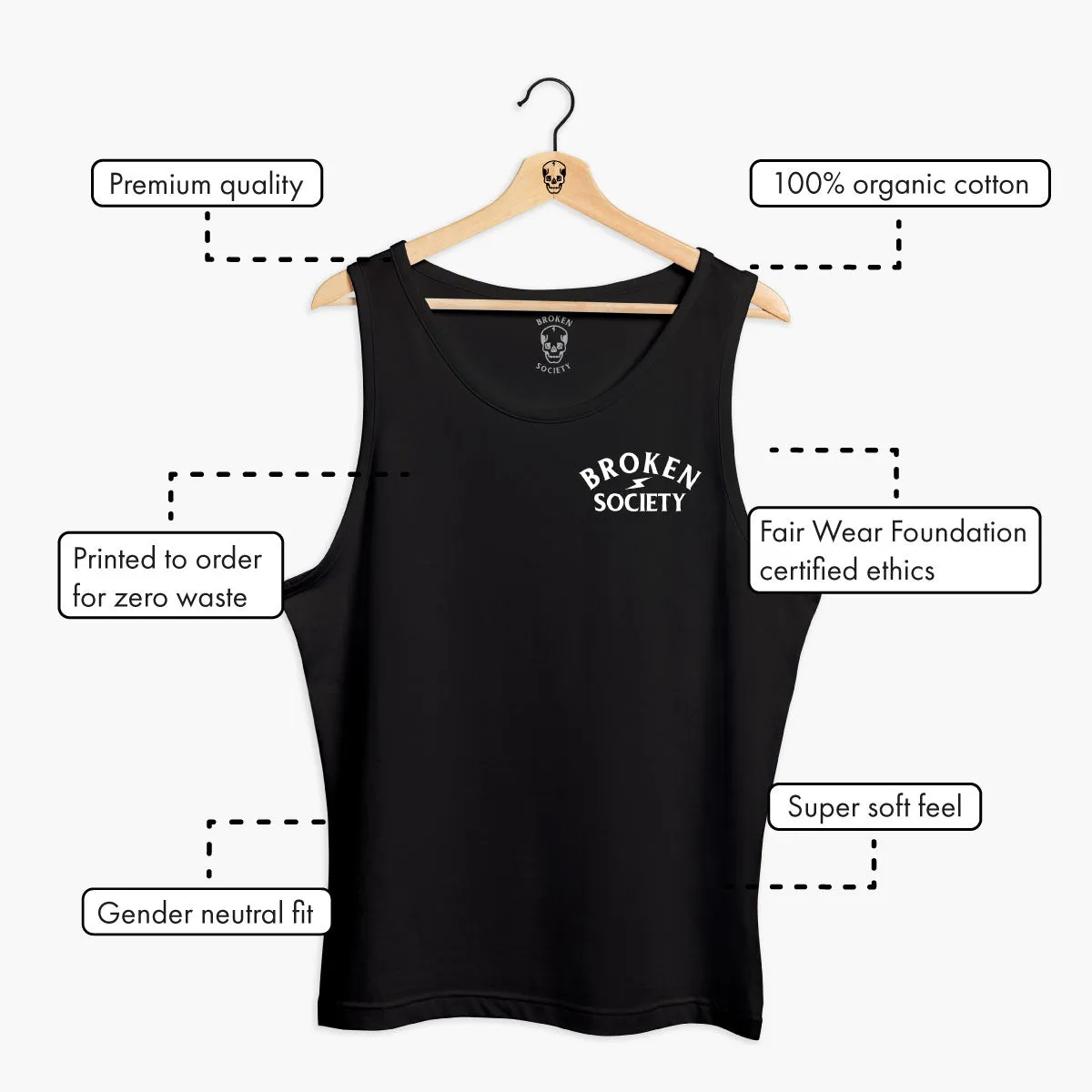 Skull Front Print Tank (Unisex)