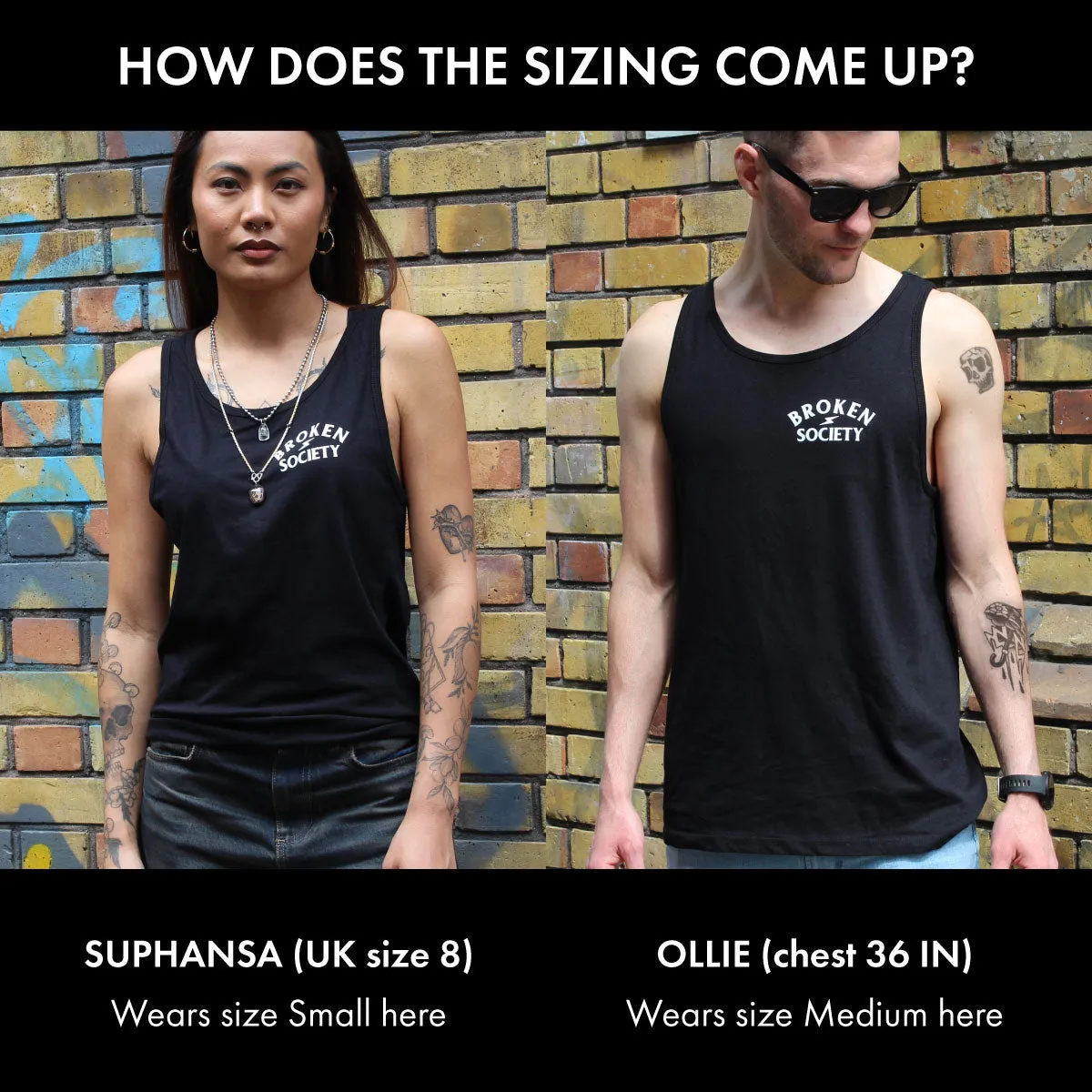 Skull Front Print Tank (Unisex)