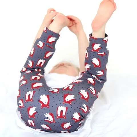Steel Fox Print Leggings