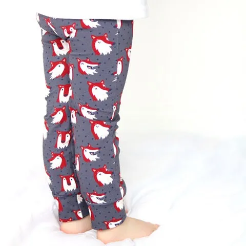 Steel Fox Print Leggings