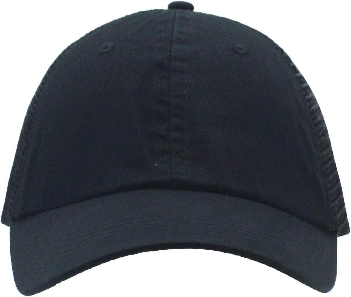 The Vintage Year Washed Cotton Unstructured Soft Mesh Adjustable Trucker Baseball Cap