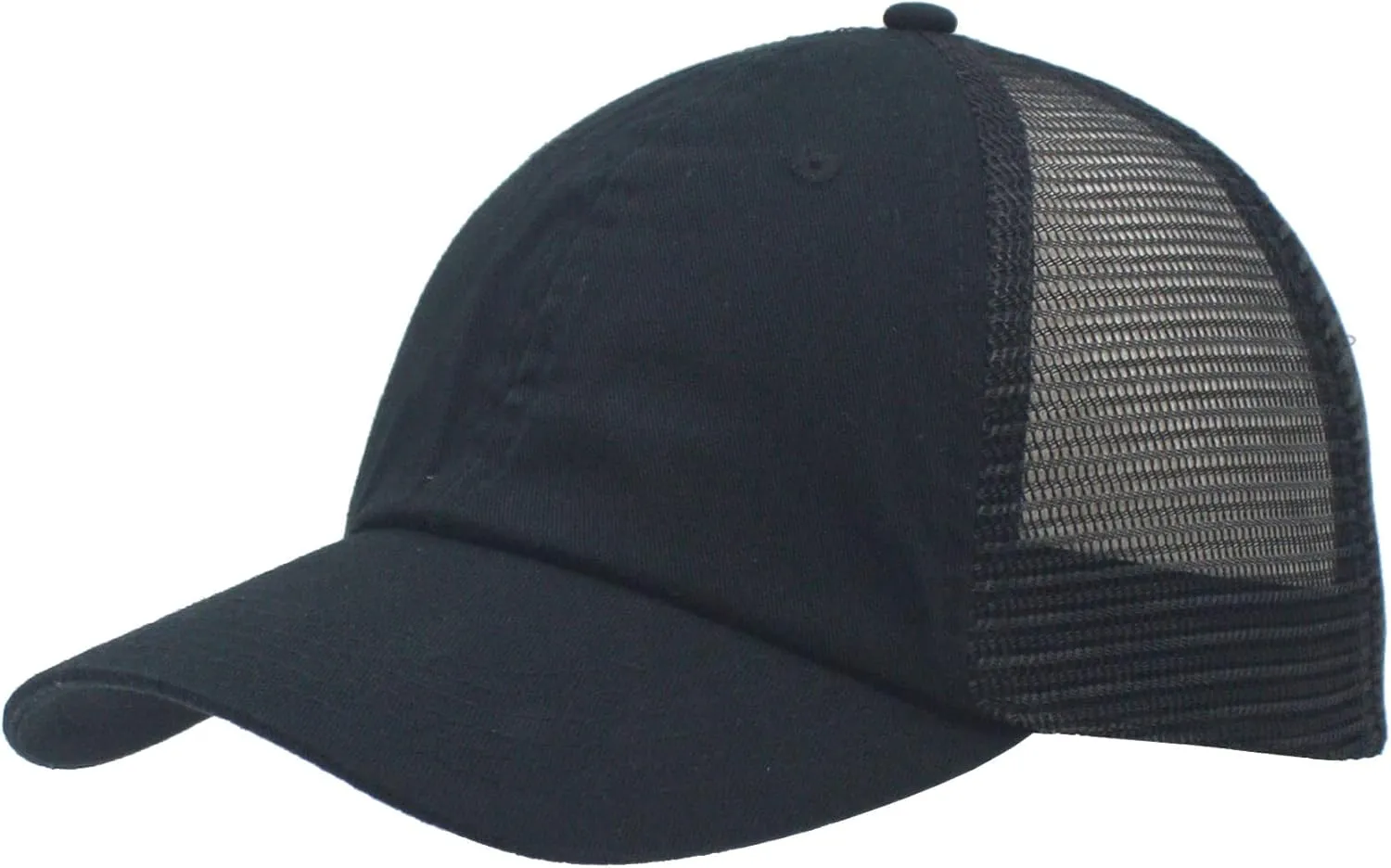 The Vintage Year Washed Cotton Unstructured Soft Mesh Adjustable Trucker Baseball Cap