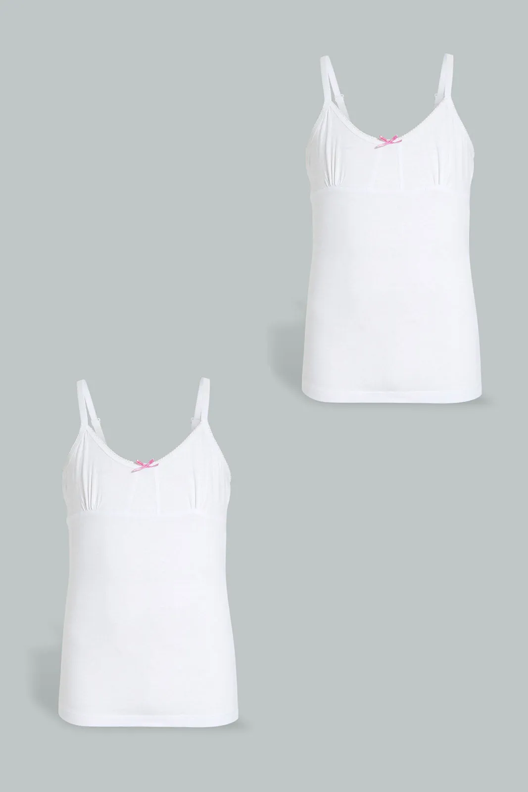 White Basic Vest (Pack of 2)