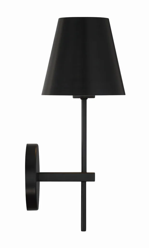 Xavier 1 Light Matte Black Sconce
